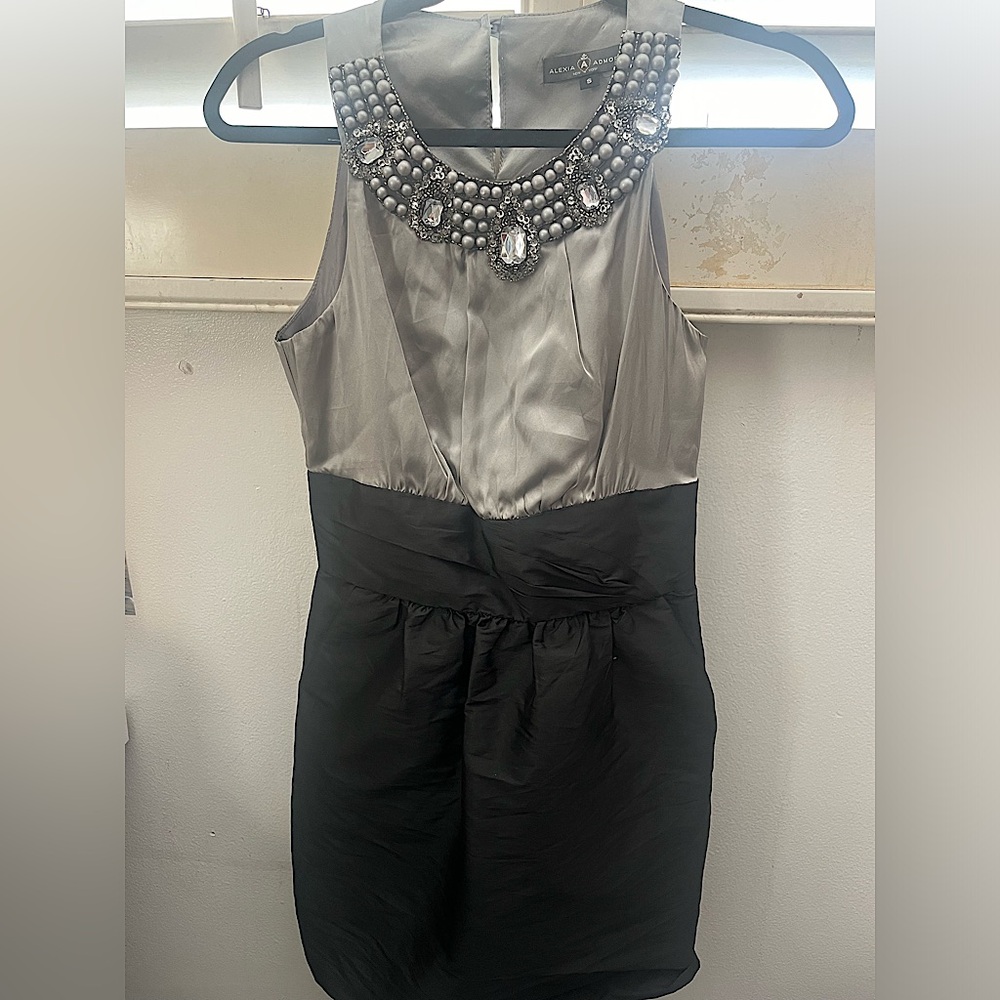 Black and grey formal Alexia Admor dress